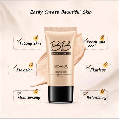 Bioaqua Back To Baby BB Cream Natural Flawless 40g Shade Natural Shade