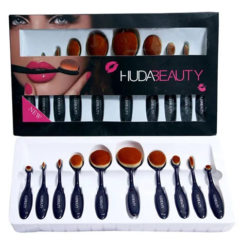 Huda Beauty 10pcs Brushes Set