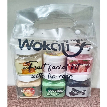 Wokali 5 Steps Fruits Facial Kit With Lip Care