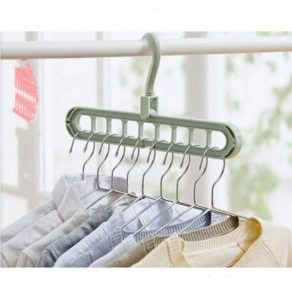 6 Pocket Handbag & Clothes Organizer, 9in1 Space Saver Magic Hanger & 28 ring hanger