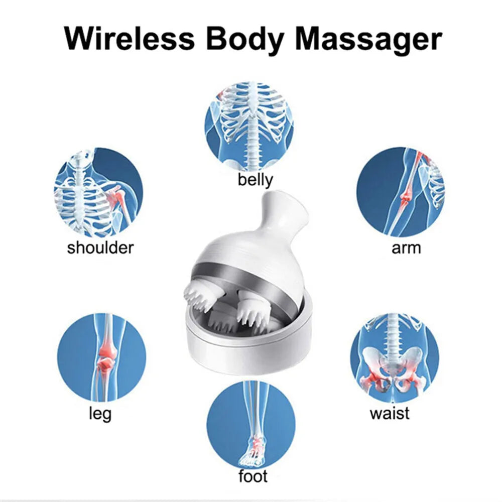 Electric Handheld Wireless Scalp Head Massager With Box