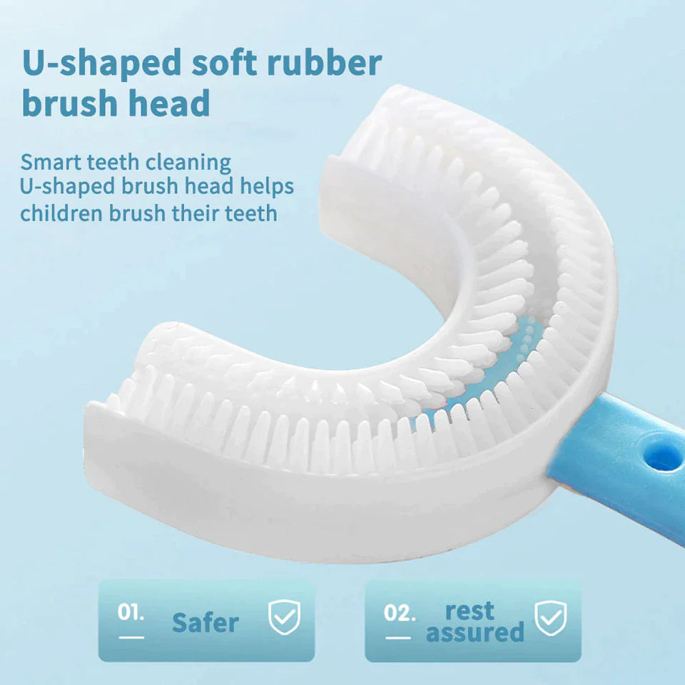 360 Degrees U Shaped Oral Care Tooth Dental Training Toothbrushe
