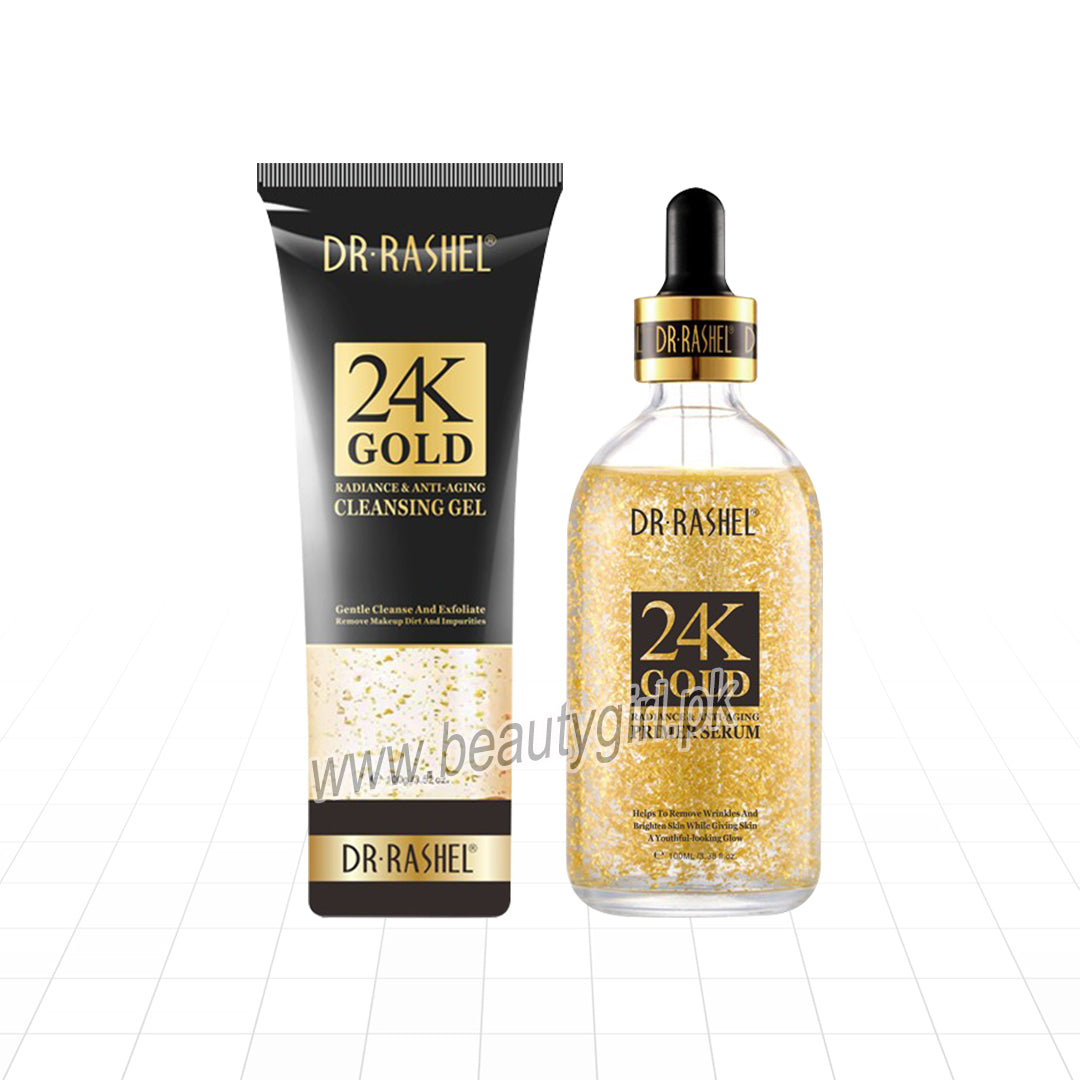 Dr Rashel 24K Gold Radiance & Anti Aging Primer Serum & Cleansing Gel