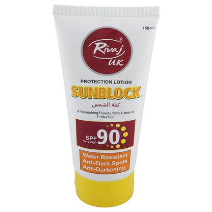 RIVAJ UK SUNBLOCK PROTECTION LOTION SPF 90 150ML