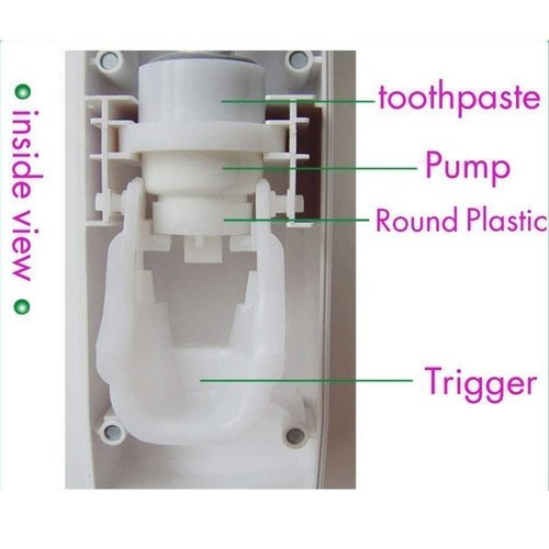 Hands Free Automatic Toothpaste Dispenser with Wall Mounted Toothbrush Holder