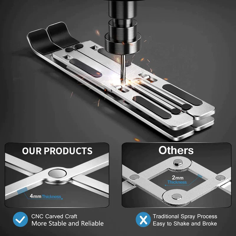 Folding Adjustable Aluminium Laptop Stand