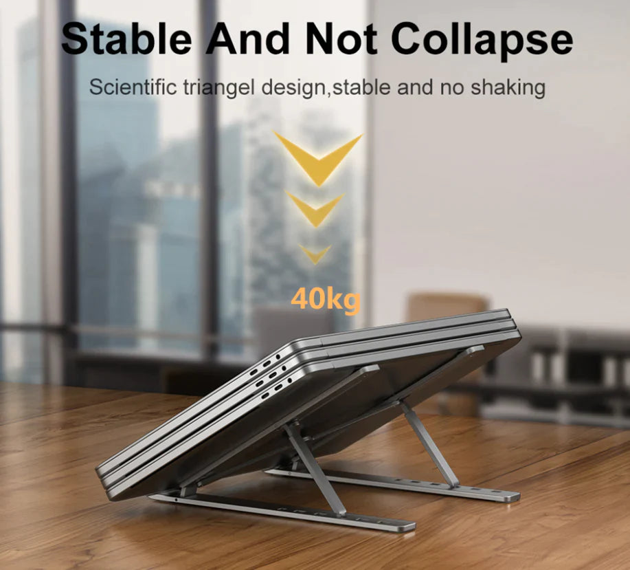 Folding Adjustable Aluminium Laptop Stand