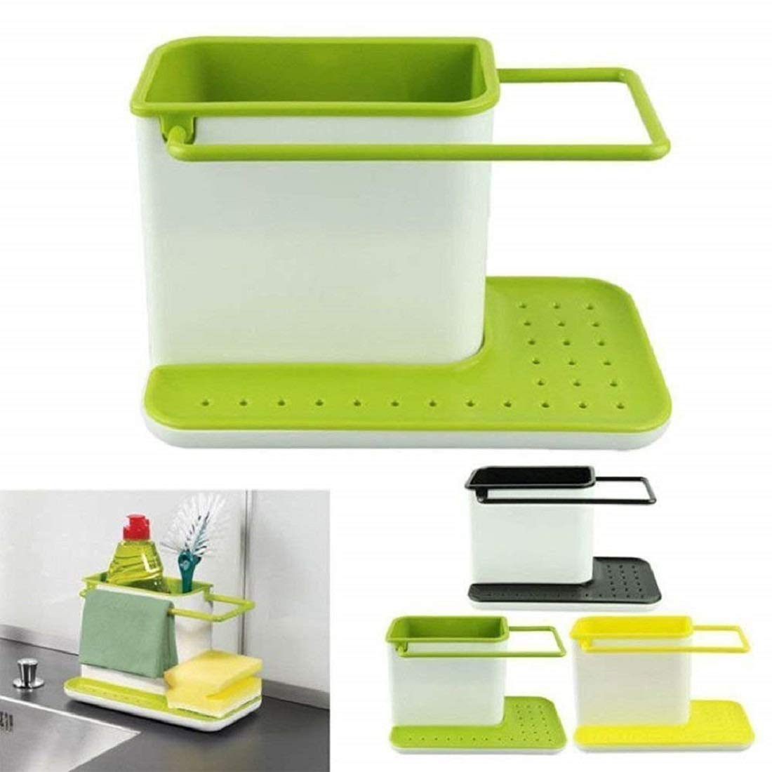 Kitchen Sink Soap & Sponge Organizer