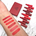 Hengfang 6pcs Mini Velvet Lipstick Waterproof (Red Edition)