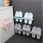 Folding Bathroom Shelf Shoe Organizer Bracket