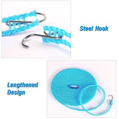 Windproof Non Slip Clothesline to Dry Laundry Cloth Line Dry Rope 5 Meters