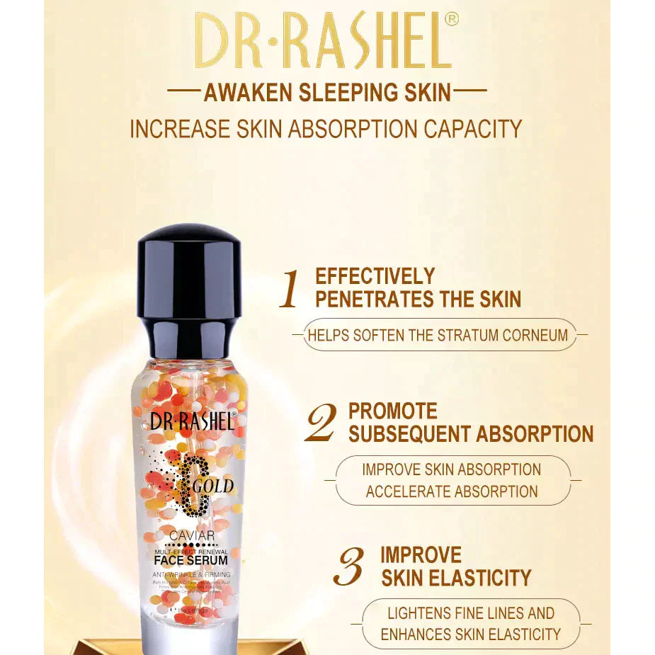 Dr Rashel C Gold Caviar Multi Effect Renewal Face Serum for Anti Wrinkle - 30g