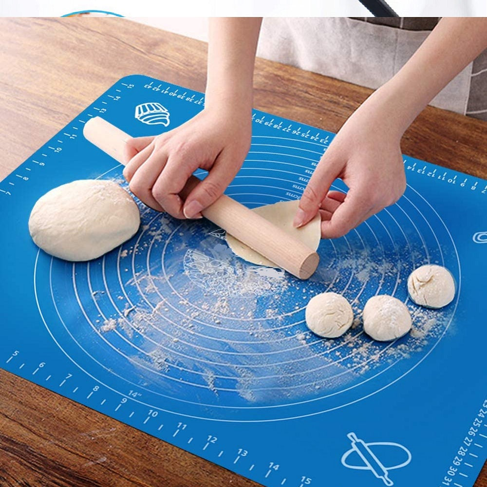 Silicone Flour kneading Mat Bread Mat With Measuring Marks