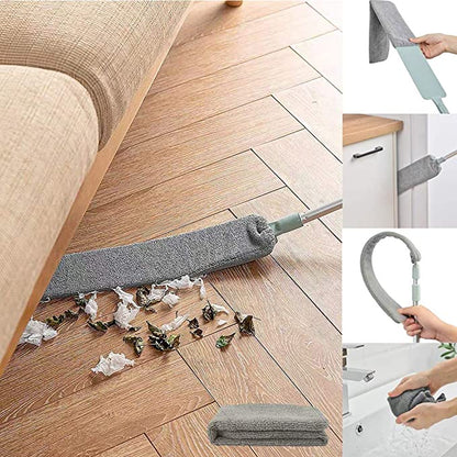 Telescopic Broom Duster With Extra Refill