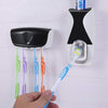 Hands Free Automatic Toothpaste Dispenser with Wall Mounted Toothbrush Holder