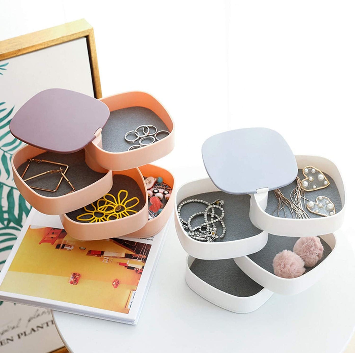 Rotating Jewelry Storage Box