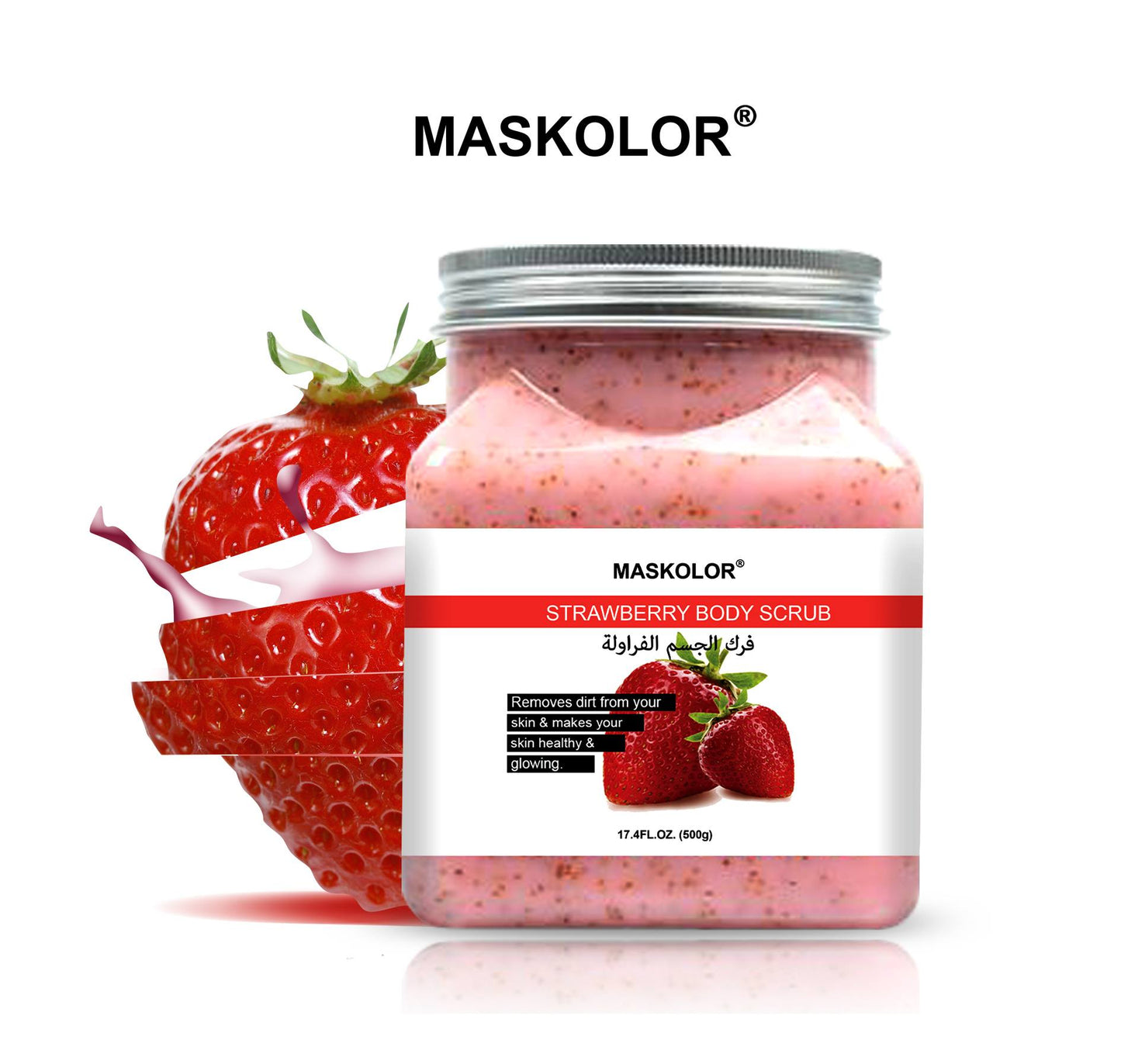 Maskolor Strawberry Body Scrub 300g