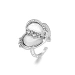 Heart Ring Silver