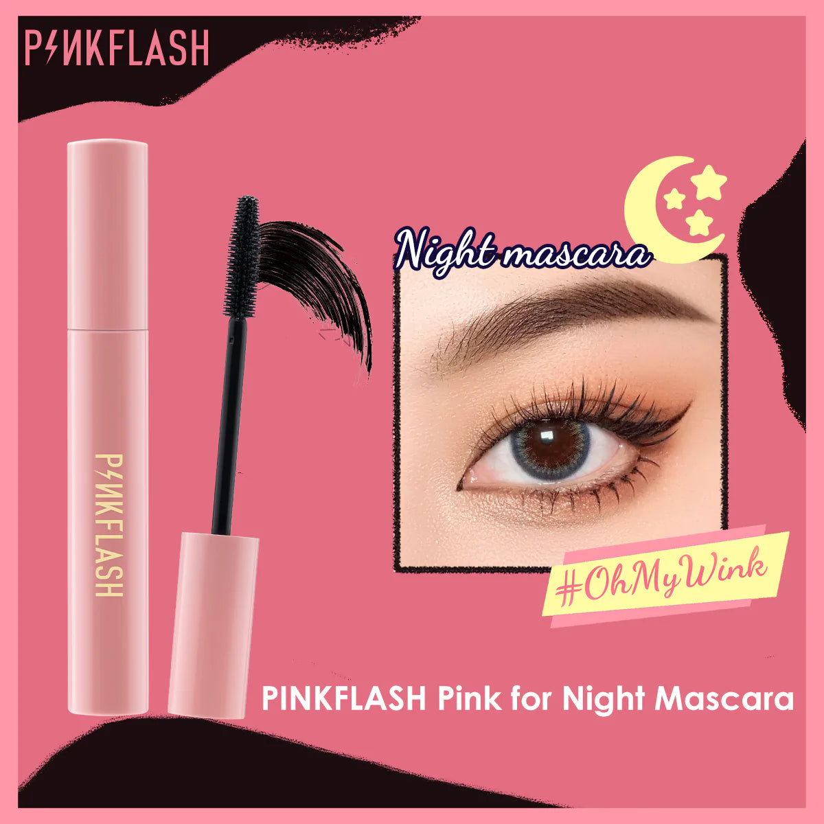 PINKFLASH Waterproof Night Mascara