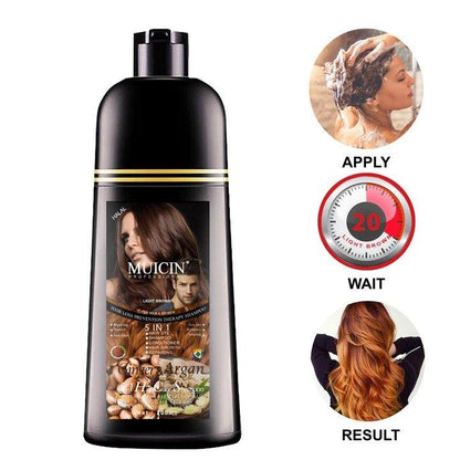 MUICIN NEW VERSION 5in1 HAIR DYE SHAMPOO 200ML