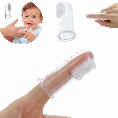 Baby Finger Teeth Brush For Infant Tooth Cleaning card packing (BPA Free)