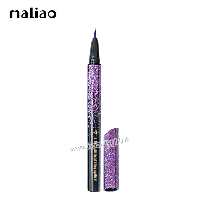 Maliao Artistic Diamond Shiny Eyeliner Waterproof (Purple)