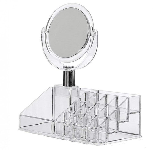 Acrylic Cosmetic Organizer with Mirror