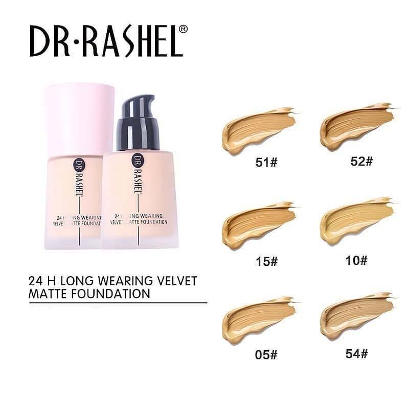 Dr Rashel 24 Hours Long Wearing Velvet Matte Foundation-10