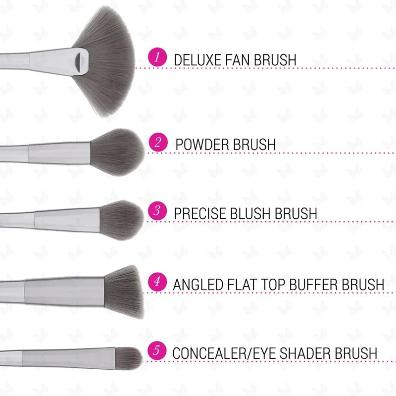 BH Cosmetics Smoke n Mirrors 10Pcs Metalized Brush Set with Pouch