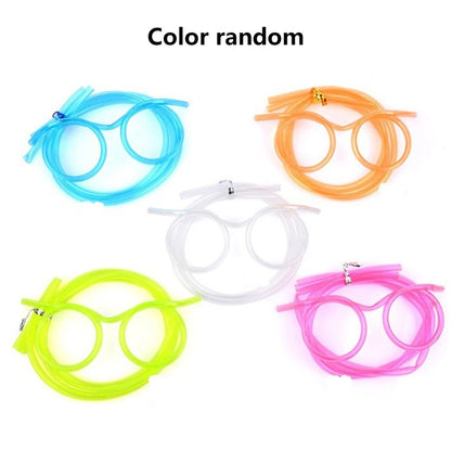 Creative Eyeglasses Straw Drinking