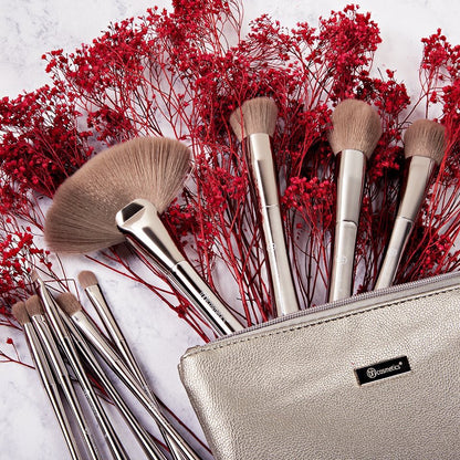 BH Cosmetics Smoke n Mirrors 10Pcs Metalized Brush Set with Pouch