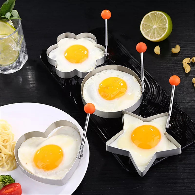 Egg Molds Stainless Steel 4 Pcs Set For Kitchen