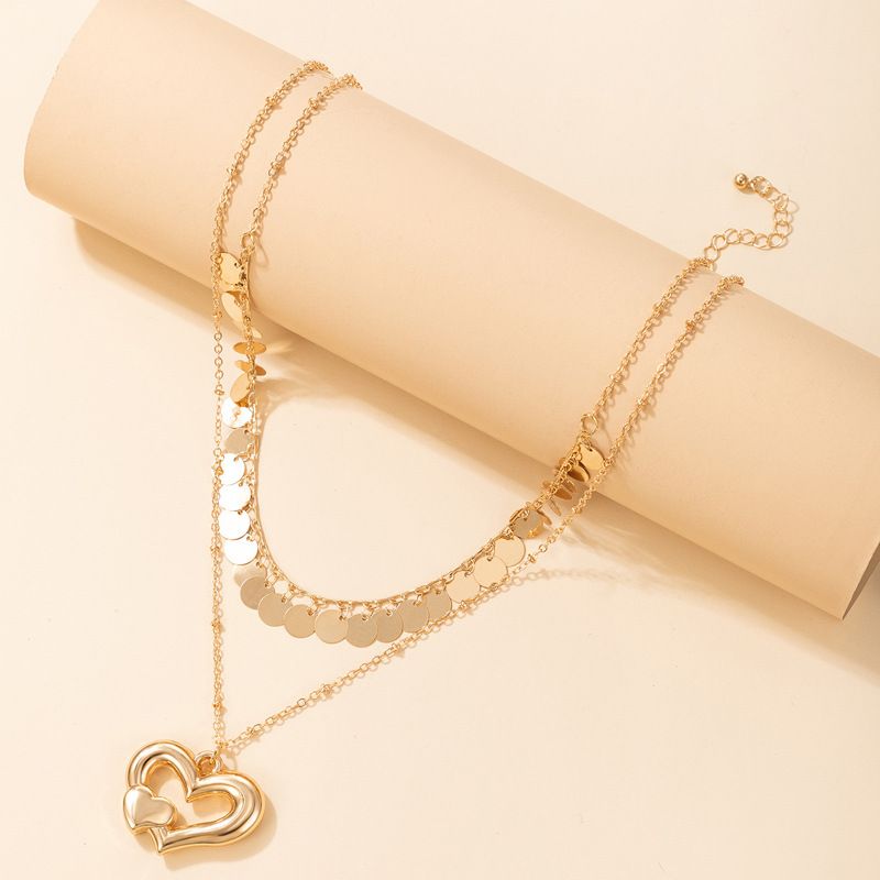 Fashion Jewellery 2 Layer Heart Necklace