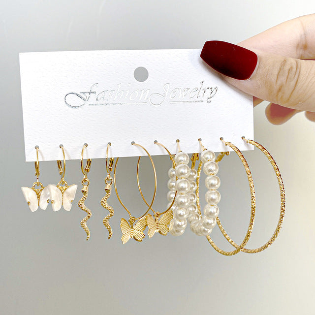 Fashion Jewellery 5pcs Earring Card