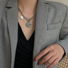 Fashion Jewellery Silver Love Necklace