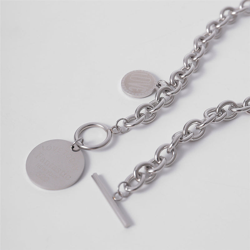 Fashion Jewellery Silver Love Necklace