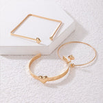 Fashion Jewelry 3 Pcs Heart Style Bracelet Set