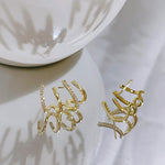 Fashion Jewelry Golden Cuff Earring