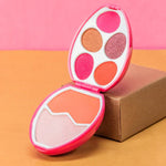 Egg Shape Multi Shimmer Pressed Pigment Eye Shadow & Blush Palette (Pack of 4)