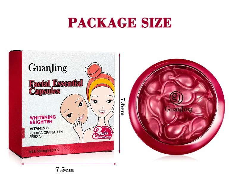 GuanJing Facial Essential Capsule 3 Day Whitening Vitamin C 32 Pcs