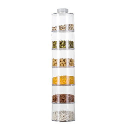 Set of 6 Spice Tower Self Stacking Spice-Bottles