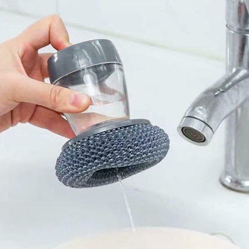 Kitchen Soap Dispenser Palm Washing Dish Brush