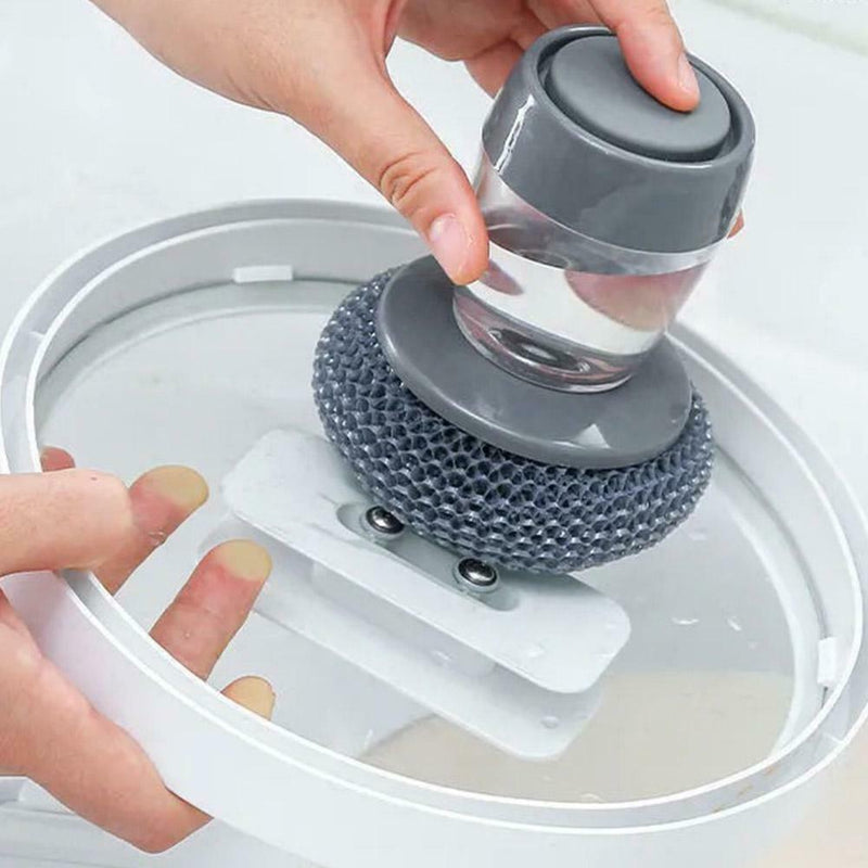 Kitchen Soap Dispenser Palm Washing Dish Brush