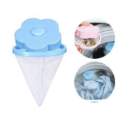 Reusable Washing Machine Floating Lint Mesh Bag Hair Filter Net Pouch Washer Hair Catcher