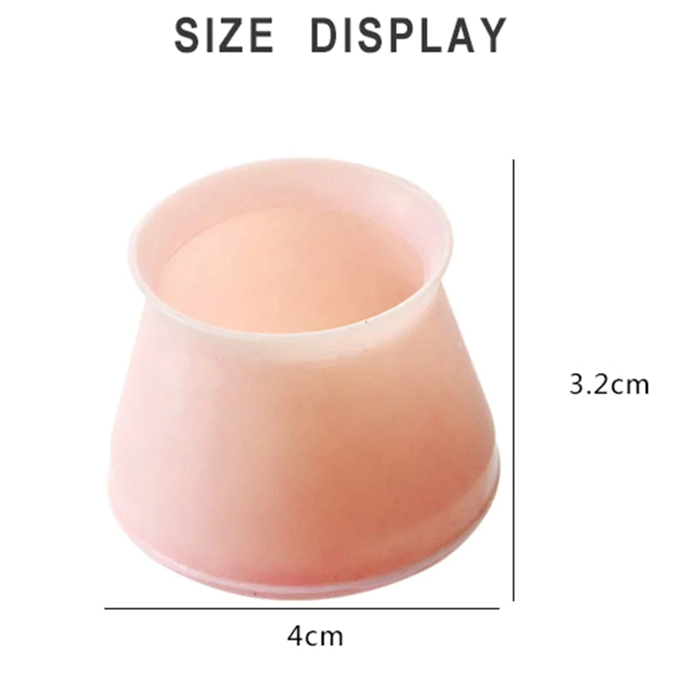 4pcs Silicone Table & Chair Leg Floor Protectores Wood Floor Protector, Chair Glides Table Feet Caps