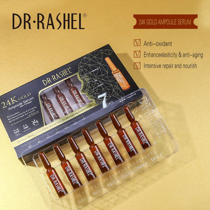 Dr Rashel Skin Care 24K Gold Ampoule face Serum (7pcs in 1 box)