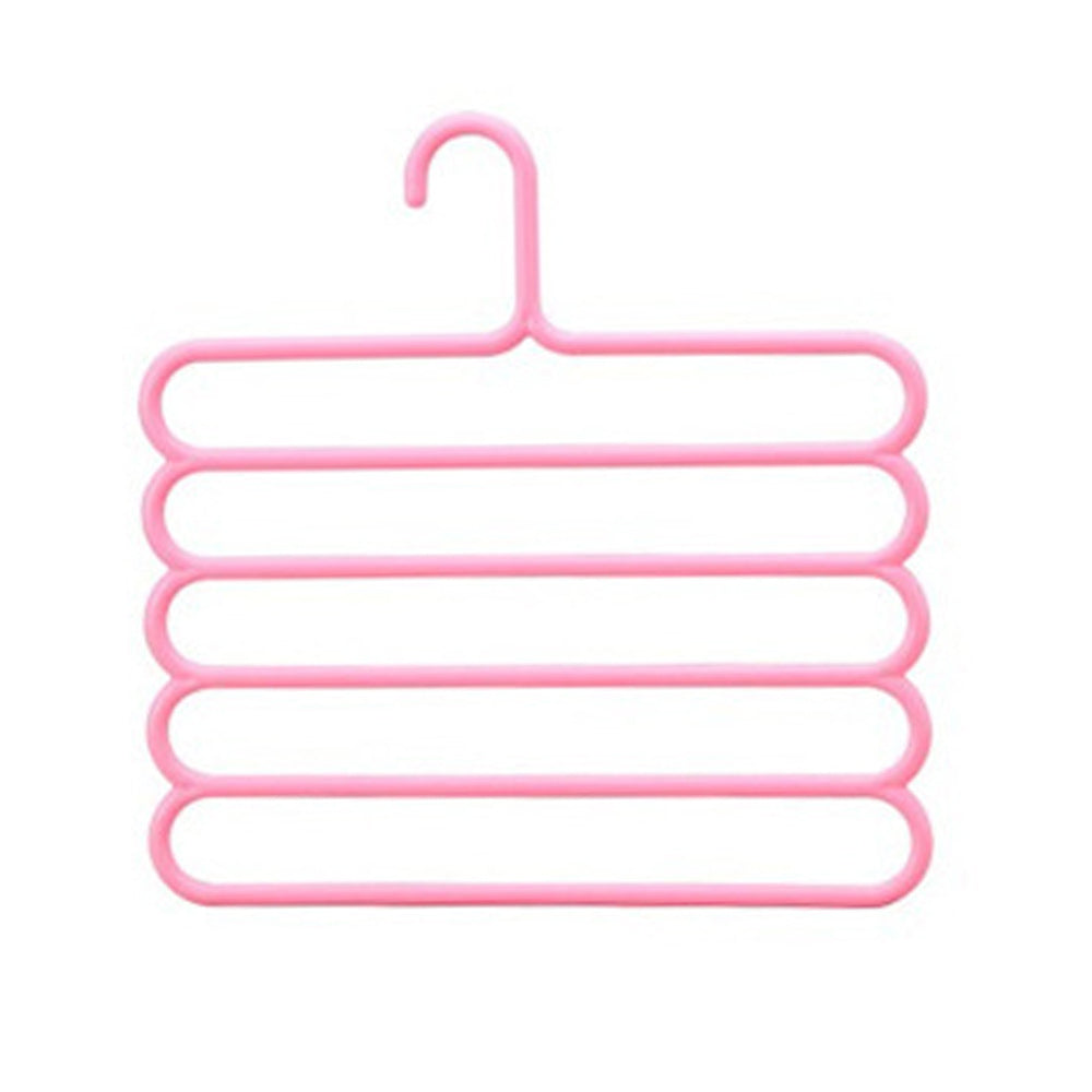 Multi-purpose Clothes Hanger Practical 5 Layers (Random Color)