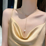 Gold Color Pearl Necklace