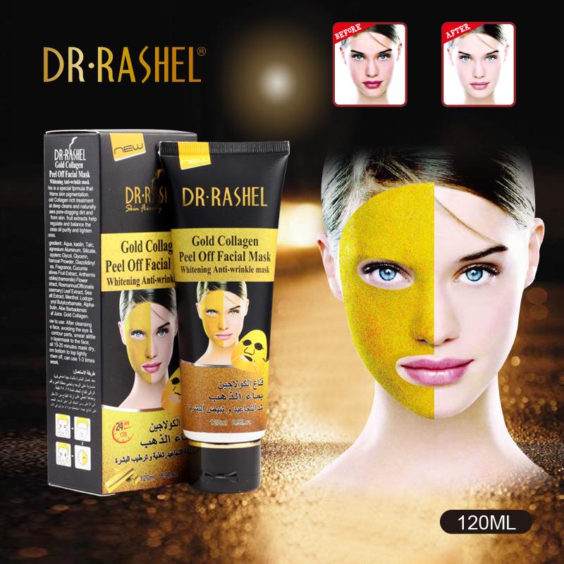 DR.RASHEL Facial Gold Collagen Peel Off Anti-Wrinkle mask Deep Clean Acne Gold face Mask 120ml