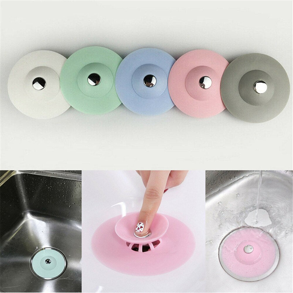 Silicone Bathroom Kitchen Sink Drainer Stopper